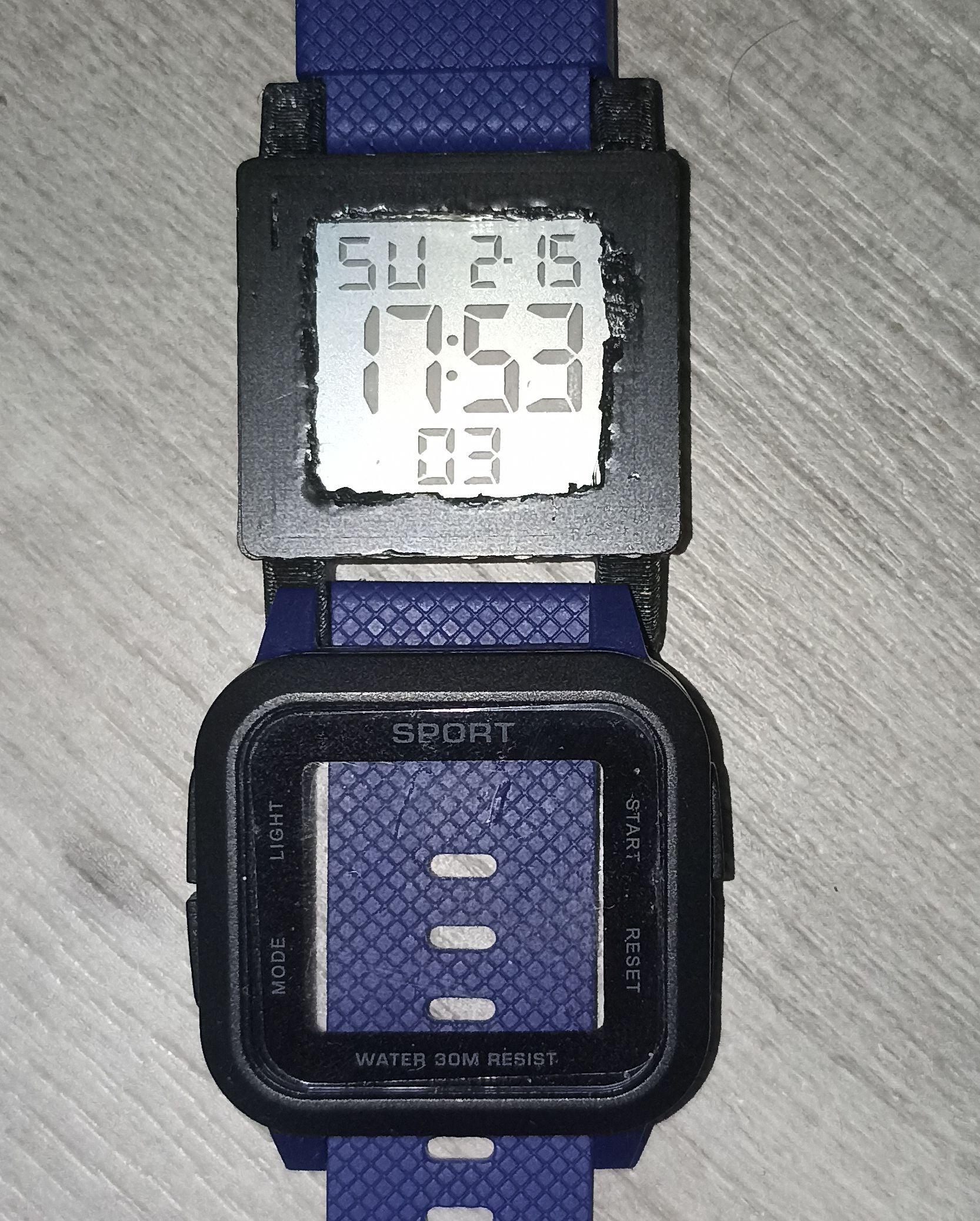 digital watch CAD design 3D print